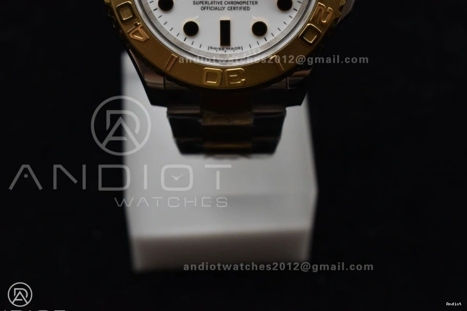 Yacht-Master 116623 GMF White Plated YG SA3135 Edition on YG Dial SS Bracelet Best 0417